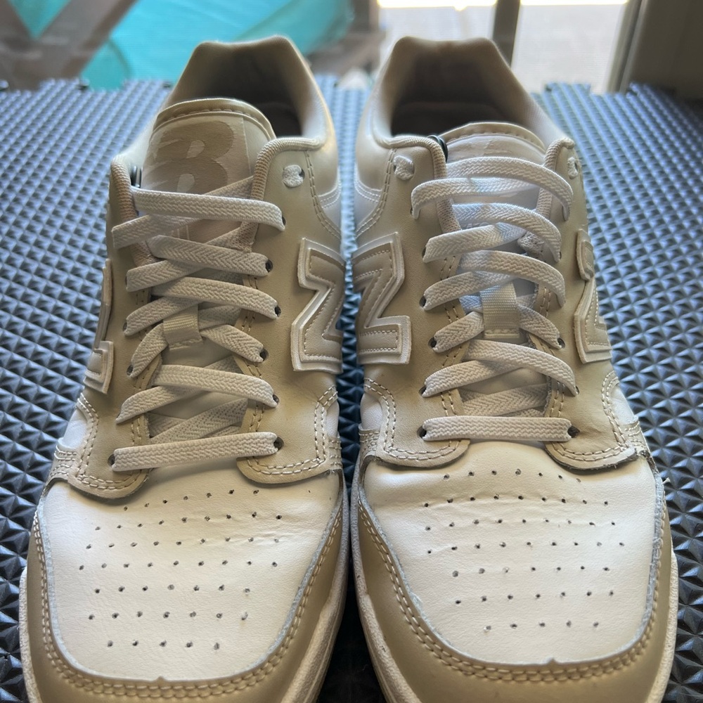 New Balance Cream Sneakers Minimalist Style
